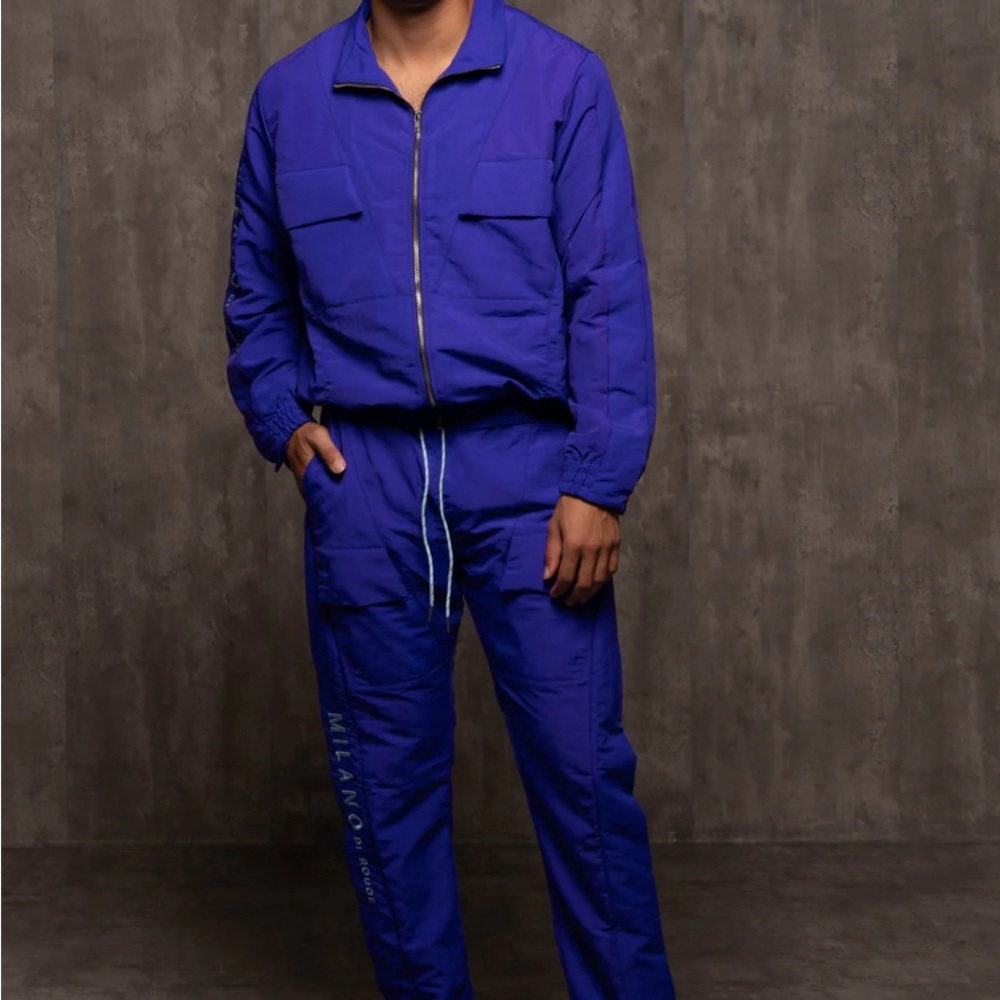 BNWT! Milano Di Rouge Kolin Tracksuit Set, Royal/Blue, Unisex men/women, Sz M